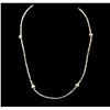 Image 1 : 14KT Yellow Gold 22.02ctw Rough Diamond Necklace