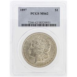 1897 PCGS MS62 Morgan Silver Dollar