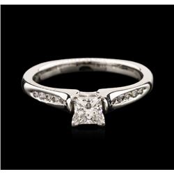 14KT White Gold 0.66ctw Diamond Ring