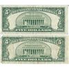 Image 2 : 1934 $5 Silver Certificate Currency Lot of 2