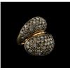Image 2 : De Grisogono 6.10ctw Fancy Light Brown Diamond Ring - 18KT Rose Gold