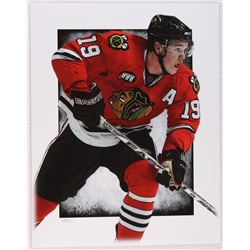 Jonathan Toew Blackhawks Limited Edition 11" x 14" Signed Art Print by Jeff Lang (Artist Proof #1/3)