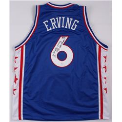 Julius Erving Signed Sixers Throwback Jersey Inscribed "1983 NBA Champs" (JSA COA)