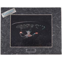 Star Trek The Next Generation 1994 Limited Edition Chromium Print: U.S.S. Enterprise NCC-1701-D (Par