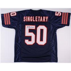 Mike Singletary Signed Bears Jersey Inscribed "HOF 98" (JSA COA)