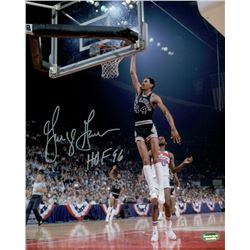 George Gervin Signed Spurs 8x10 Photo Inscribed "HOF 96" (Schwartz COA)