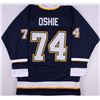 Image 1 : T.J. Oshie Blues On-Ice Style Custom Stitched Jersey (Size XL)
