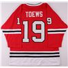 Image 1 : Jonathan Toews Blackhawks On-Ice Style Custom Stitched Jersey (Size XL)