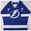 Image 2 : Victor Hedman Lightning On-Ice Style Custom Stitched Jersey (Size XL)