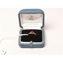 10K Gold Ring With Genuine Ruby 