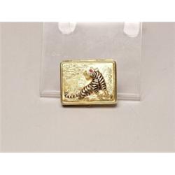 Silver Gilt Pill Box  Fine Enamel work