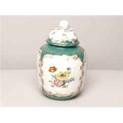 French Porcelain Lidded Vase