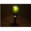 Image 4 : 20th C Art Glass Lamp Signed Galee - Trees