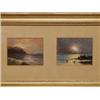 Image 2 : L.A. Miraldi Pr of Framed Miniature Seascapes