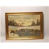 Image 1 : Oil on Canvas F. Jacobsen Country Scene
