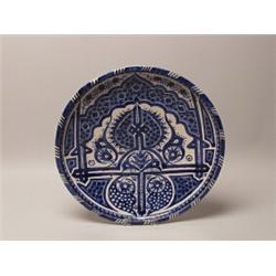 Blue & White Charger Early 19th Century