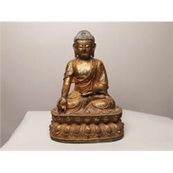 Late Ming Gilt Bronze Buddha Figure