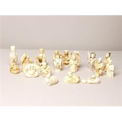 20 Ivory Human figure Netsuke