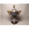 Image 1 : Large 20th C. Gilt Cloissone Temple Censer