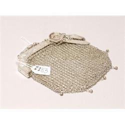 Chinese Export Coin Silver Mesh Bag