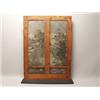 Image 3 : Pair of Rare 19thC Painted Silk Tapestries