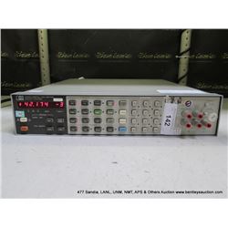 HP 3456A DIGITAL VOLTMETER (print sequence:) 67968
