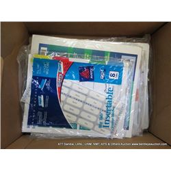 BOX: OFFICE SUPPLIES (print sequence:) 68132