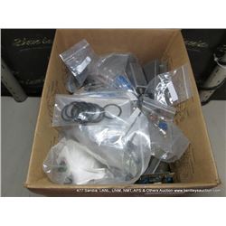 BOX: MISCELLANEOUS ELECTRICAL CONNECTORS, PLUGS