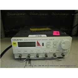 WAVETEK 12MHZ 23 SYNTHESIZED FUNCTION GENERATOR (print sequence:) 68053