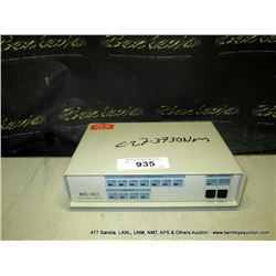 MS 401 AUTO DATA SWITCH (print sequence:) 3730