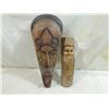 Image 2 : LOT 2 DECORATIVE CARVED TRIBAL MASKS