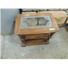 Image 1 : SIDE TABLE WITH GLASS INLAY
