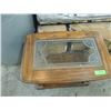 Image 2 : SIDE TABLE WITH GLASS INLAY