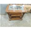 Image 3 : SIDE TABLE WITH GLASS INLAY