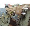 Image 2 : ANTIQUE WICKER WHEELCHAIR