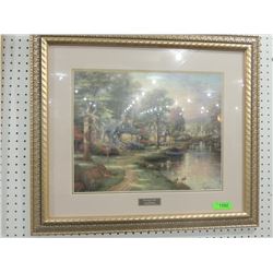 THOMAS KINKADE LIBRARY EDITION HOMETOWN LAKE