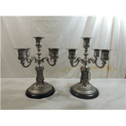 PAIR JANE SEYMOUR ST CATHERINES COURT CANDELABRA