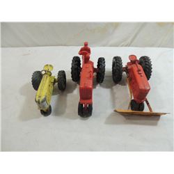 LOT 3 VINTAGE TRACTOR TOYS