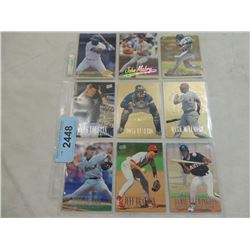 LOT 9 MISC BASEBALL CARDS
