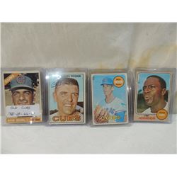 LOT 4 1966-69 OLD CHICAGO CUBS BASEBALL CARDS