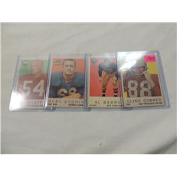 LOT 4 1958 TOPPS FOOTBALL CARDS
