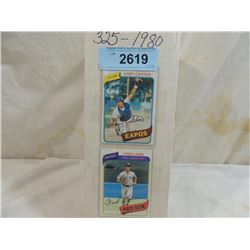325 1980 TOPPS BASEBALL CARDS