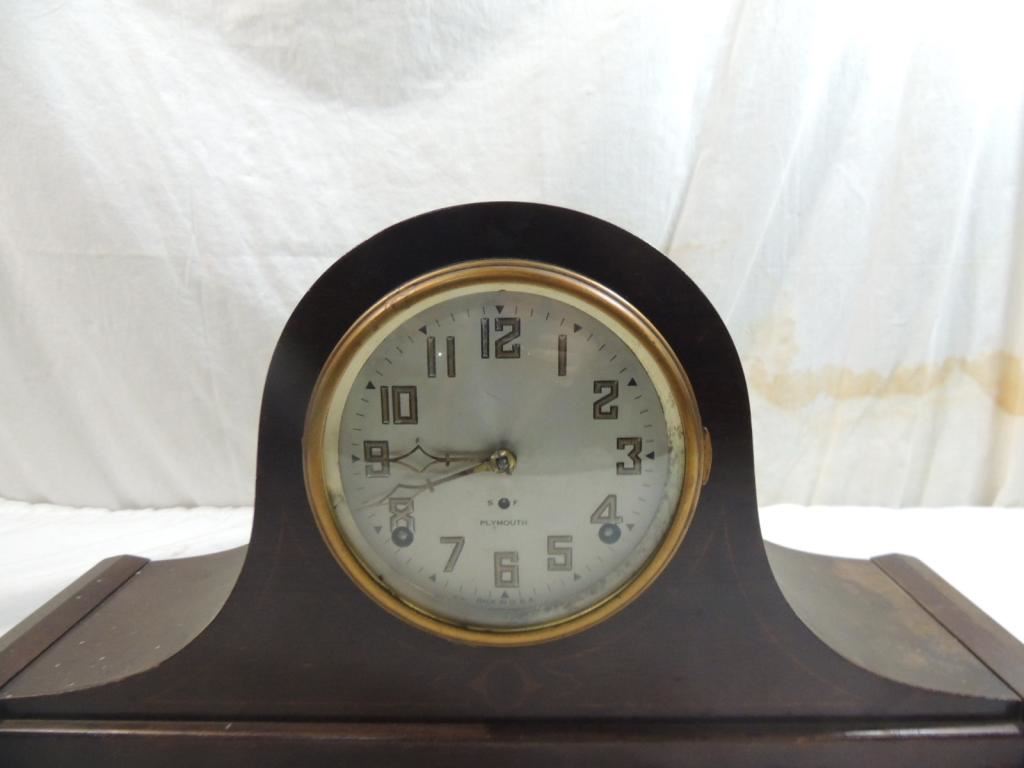 ANTIQUE PLYMOUTH MANTEL CLOCK