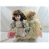 Image 1 : LOT 2 COLLECTIBLE PORCELAIN DOLLS