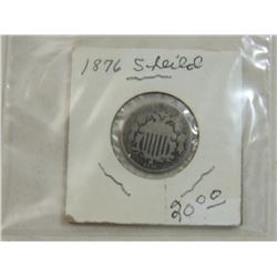 1876 SHIELD NICKEL