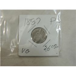 1887 SEATED LIBERTY DIME