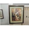 Image 2 : LARGE DECORATIVE FLORAL GALLERY ART