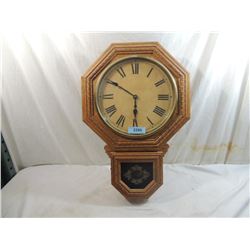 VINTAGE WATERBURY WALL CLOCK