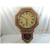 Image 2 : VINTAGE WATERBURY WALL CLOCK