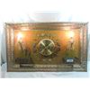 Image 2 : VINTAGE WALL CLOCK LIGHT FRAMED ART